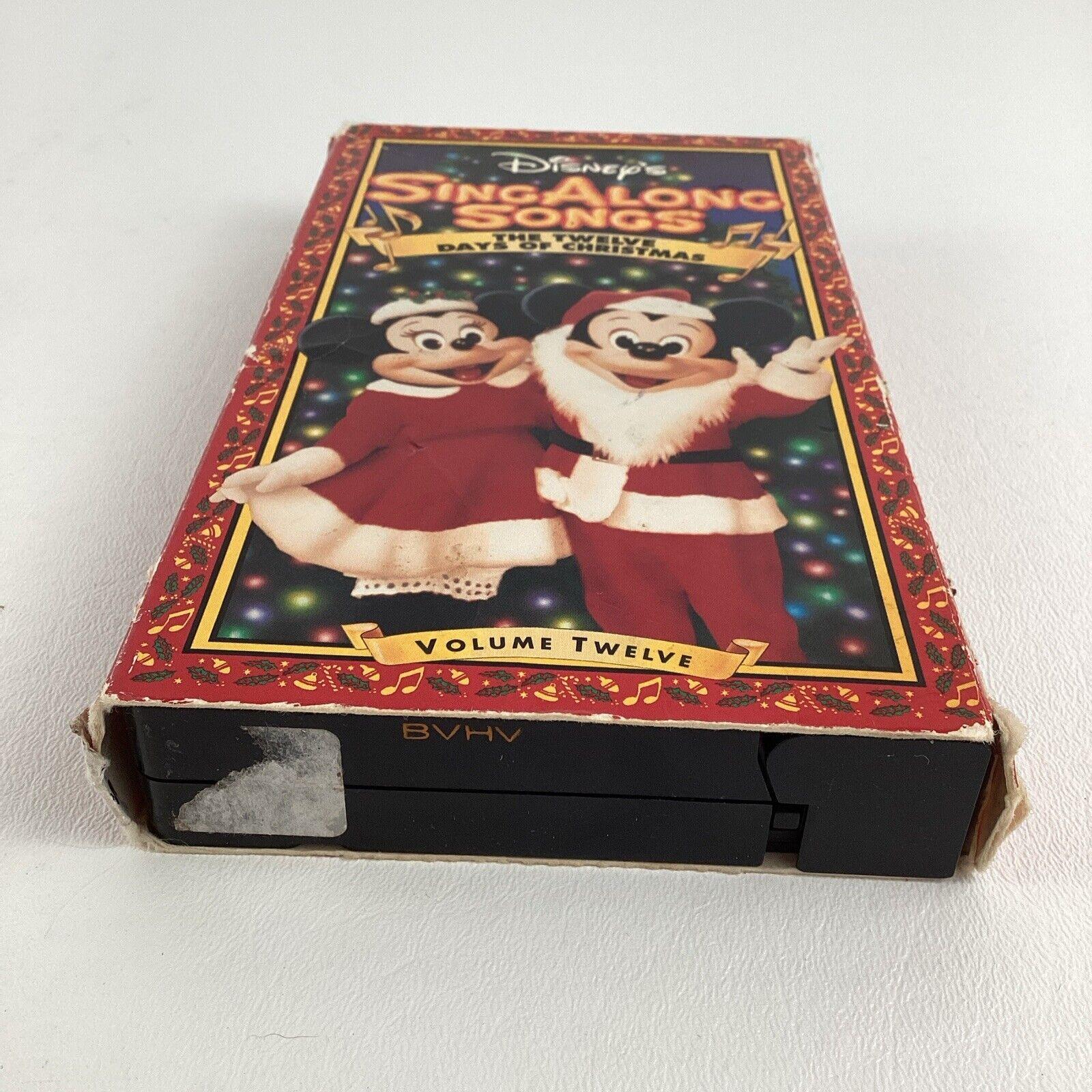 Disney Sing Along Songs VHS Tape Twelve Days of Christmas Volume