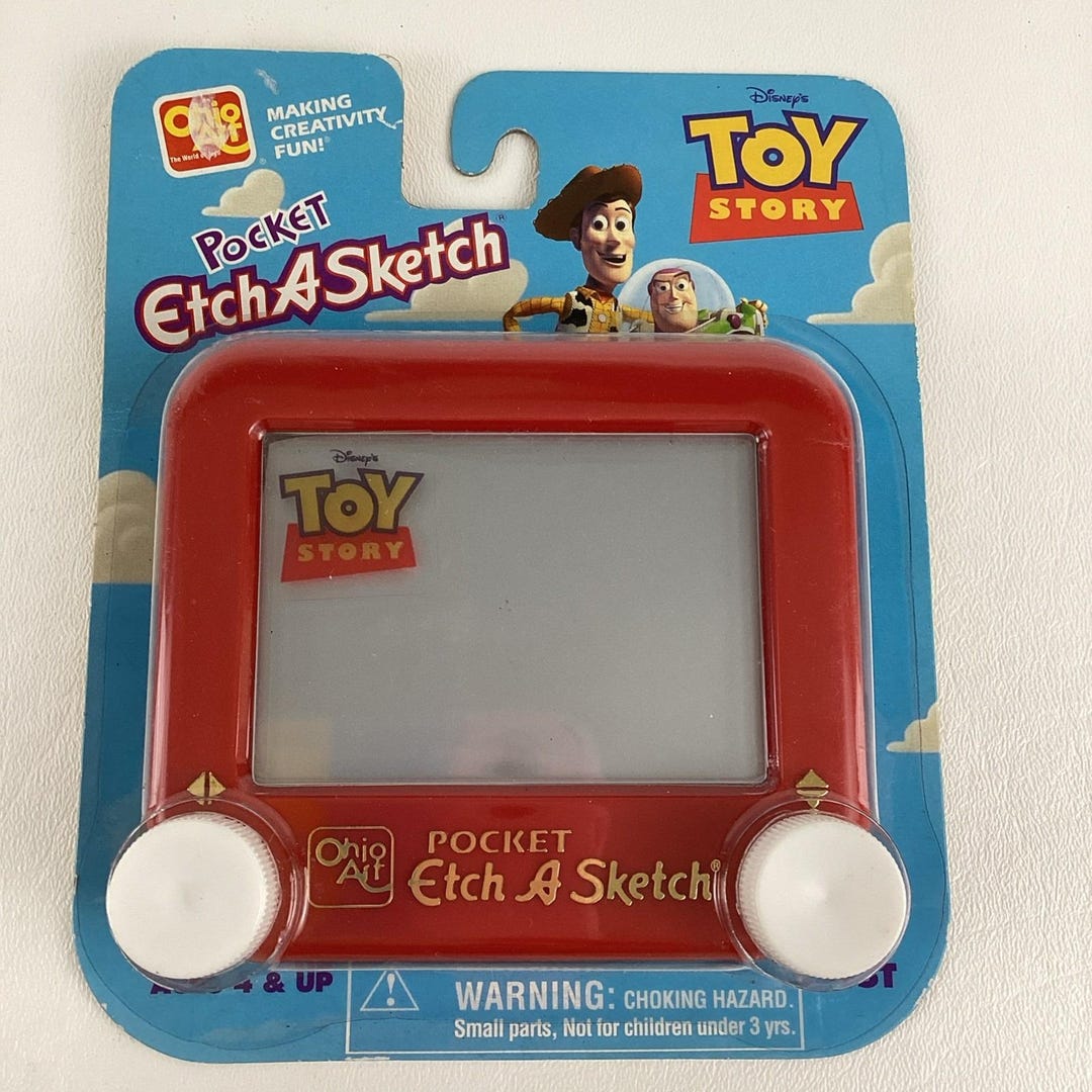 Disney Pixar Toy Story Pocket Etch A Sketch Collectible Vintage