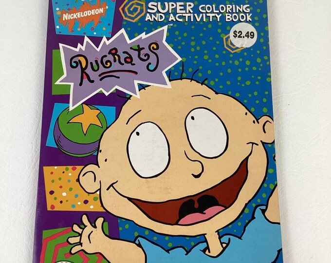 Super Rugrats Nickelodeon Rugrats Super Coloring Activity Book Landolls Vintage 1997 ...