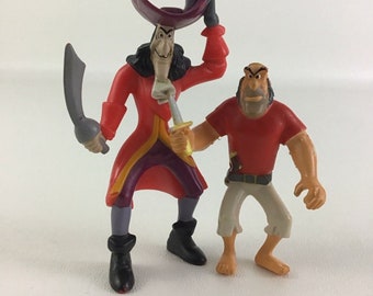 Disney Peter Pan Mcdonald's Captain Hook Wibbles Pirate Figure Lot Vintage  90s 