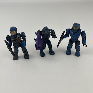 Lotto Di 10 Supporti Per Figure Halo Mega Bloks Construx Modellini Unsc Marine Elite Usati 593407 - Foto 4