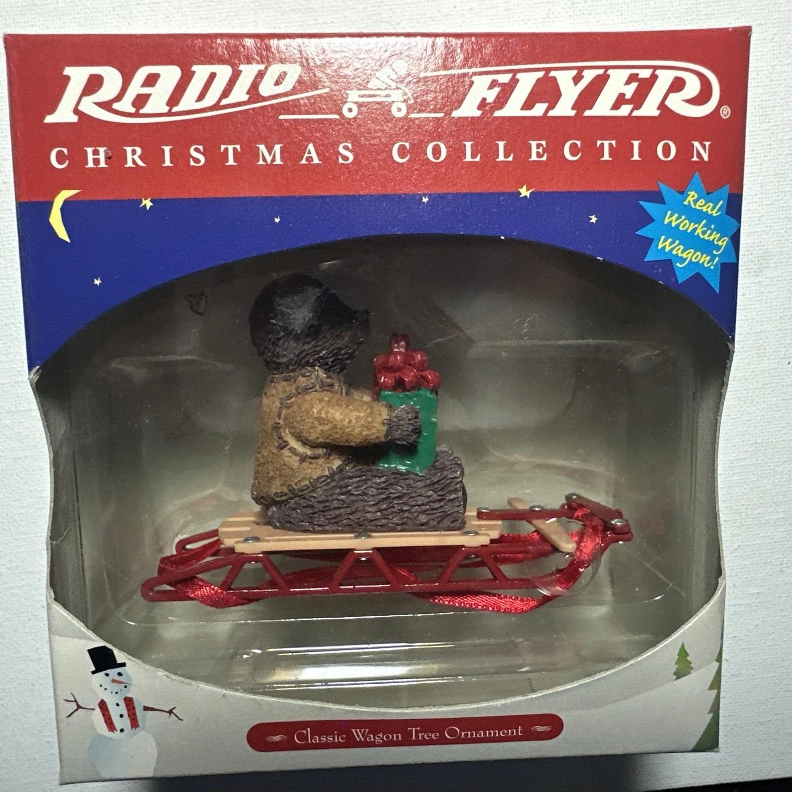RADIO FLYER クリスマスコレクション　ラジオフライヤー　クッキージャー Radio Flyer Christmas Collection Ornament Classic Wagon Teddy Bear