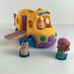 Nick Jr Fisher Price Bubble Guppies School Bus Toy Bubble Guppies