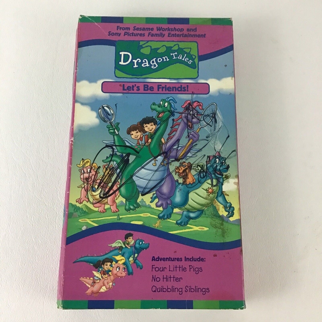 Dragon Tales Let's Be Friends VHS Tape Cartoon Vintage Etsy Australia