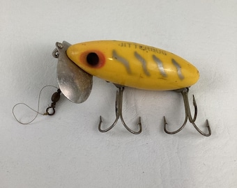 Vintage Fred Arbogast Spinning Jitterbug Fishing Lure 1/4 Oz