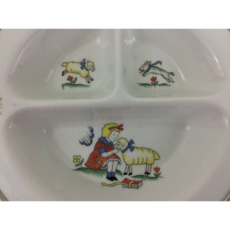 Vintage Baby Dish Food Midcentury Warmer Divided Little Bo Etsy
