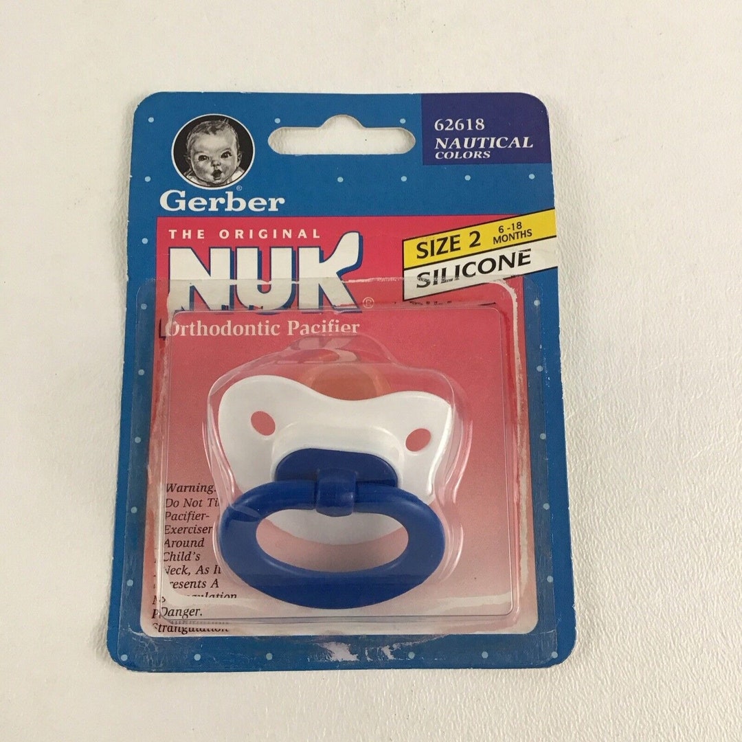 Gerber The Original Nuk Orthodontic Pacifier Nautical Colors Silicone 