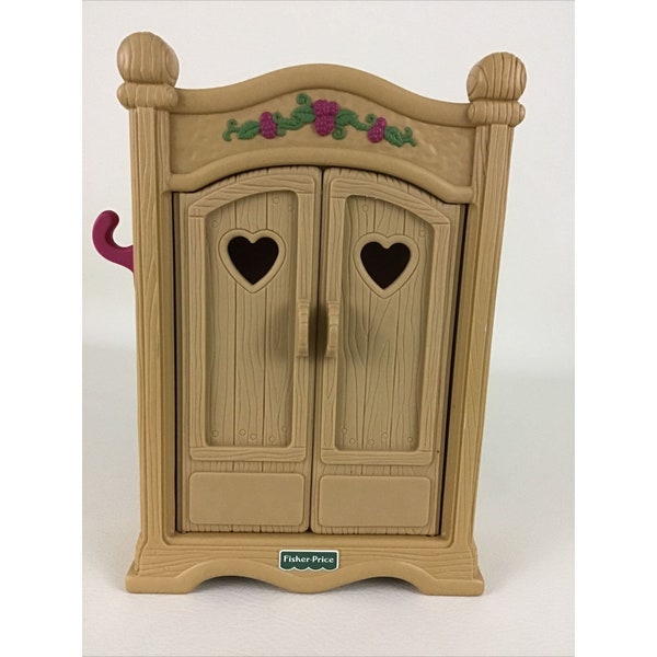 Briarberry Bear Collection Wardrobe Closet Armoire Vintage 1998 Fisher Price Toy