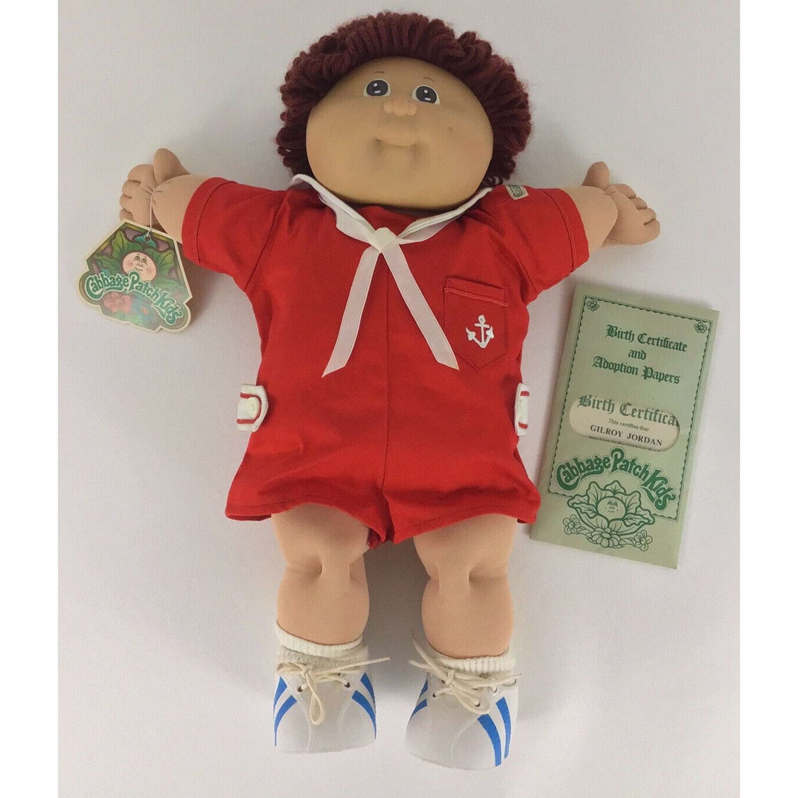 Vintage Cabbage Patch Kids Boy Doll Coleco 1982 Brown Hair Etsy