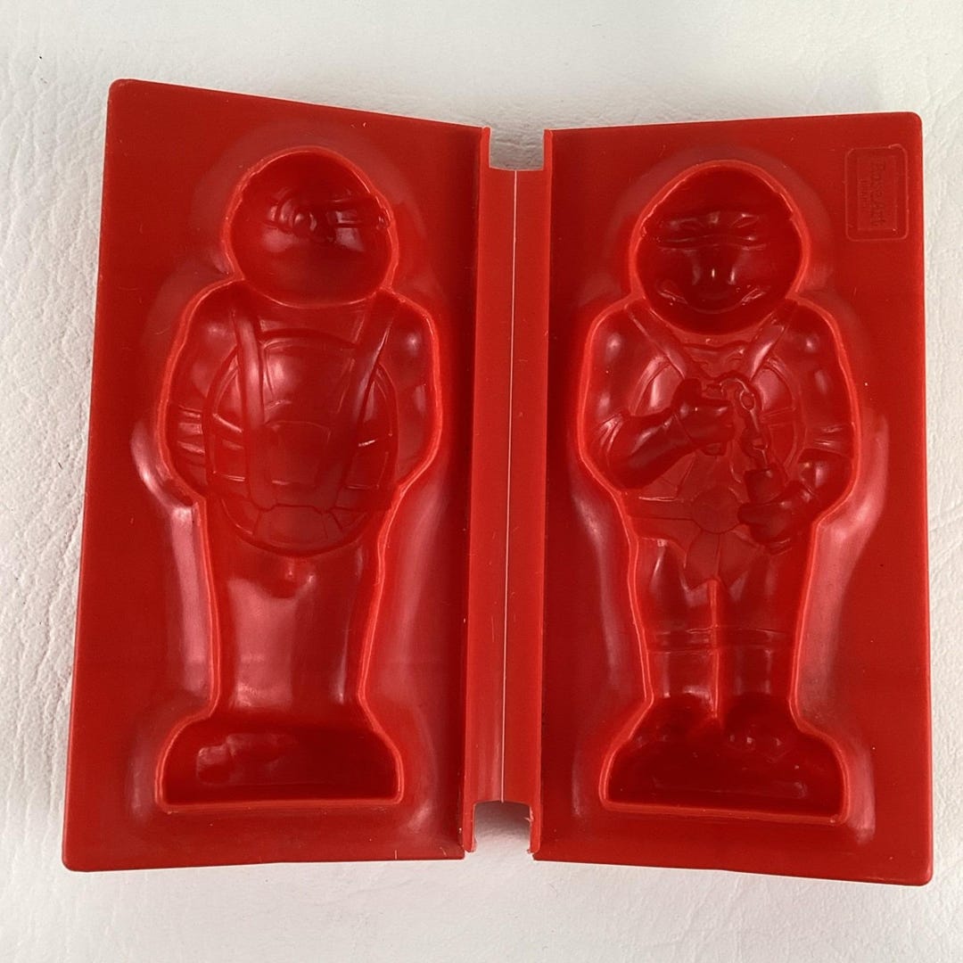 Teenage Mutant Ninja Turtles Rose Art Play Fun Dough Mold Vintage 1989 ...