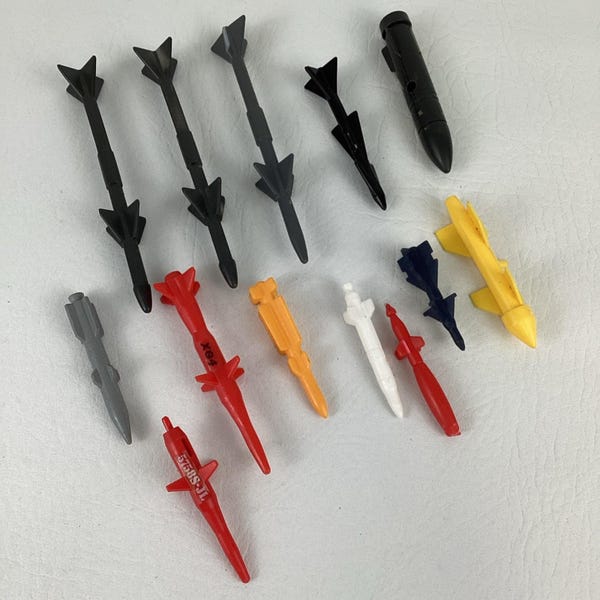 G.I. Joe Missile Weapon Part Lot Rocket Replacement Artillery Vintage 80s Hasbro