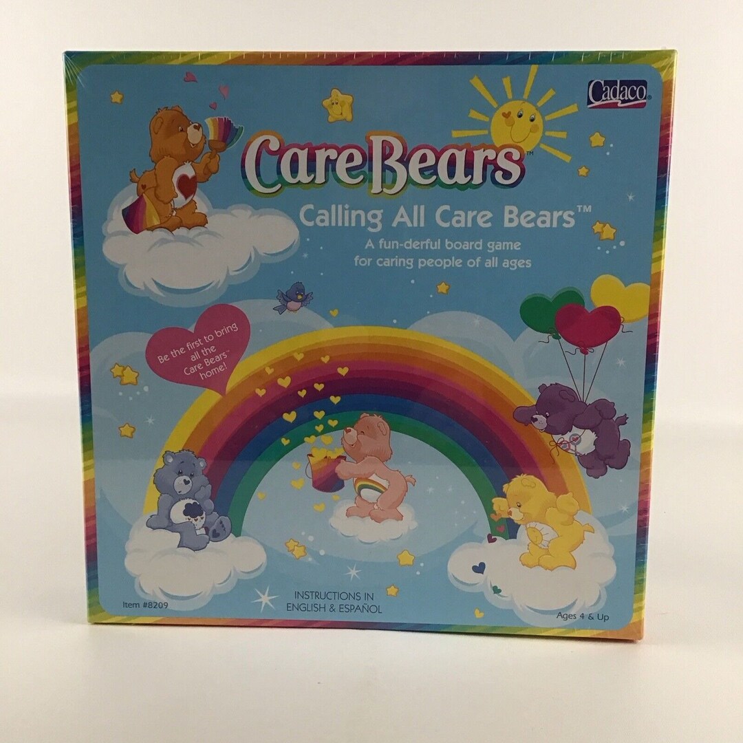 Care Bears Calling All Care Bears Family Board Game Vintage 2003 Cadaco ...