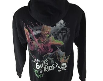Sudadera con capucha Cedar Point Haunt Halloweekends ¿Tienes las agallas para montar?
