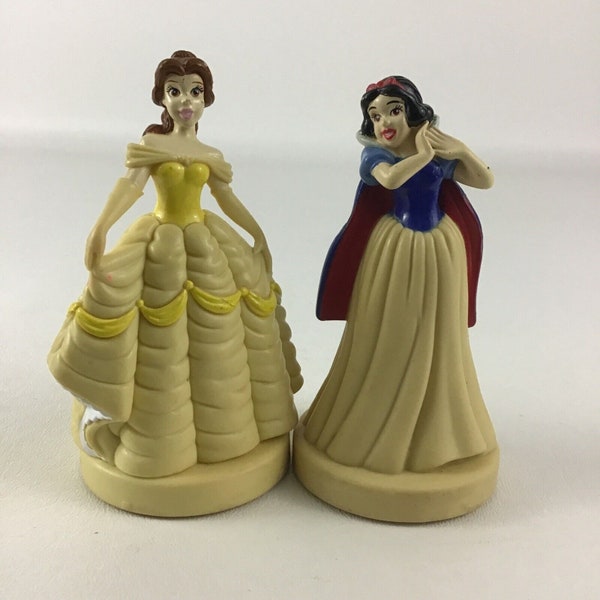 Disney Princess Play-Doh Mold Stamper Belle Snow White Figures Vintage 2001