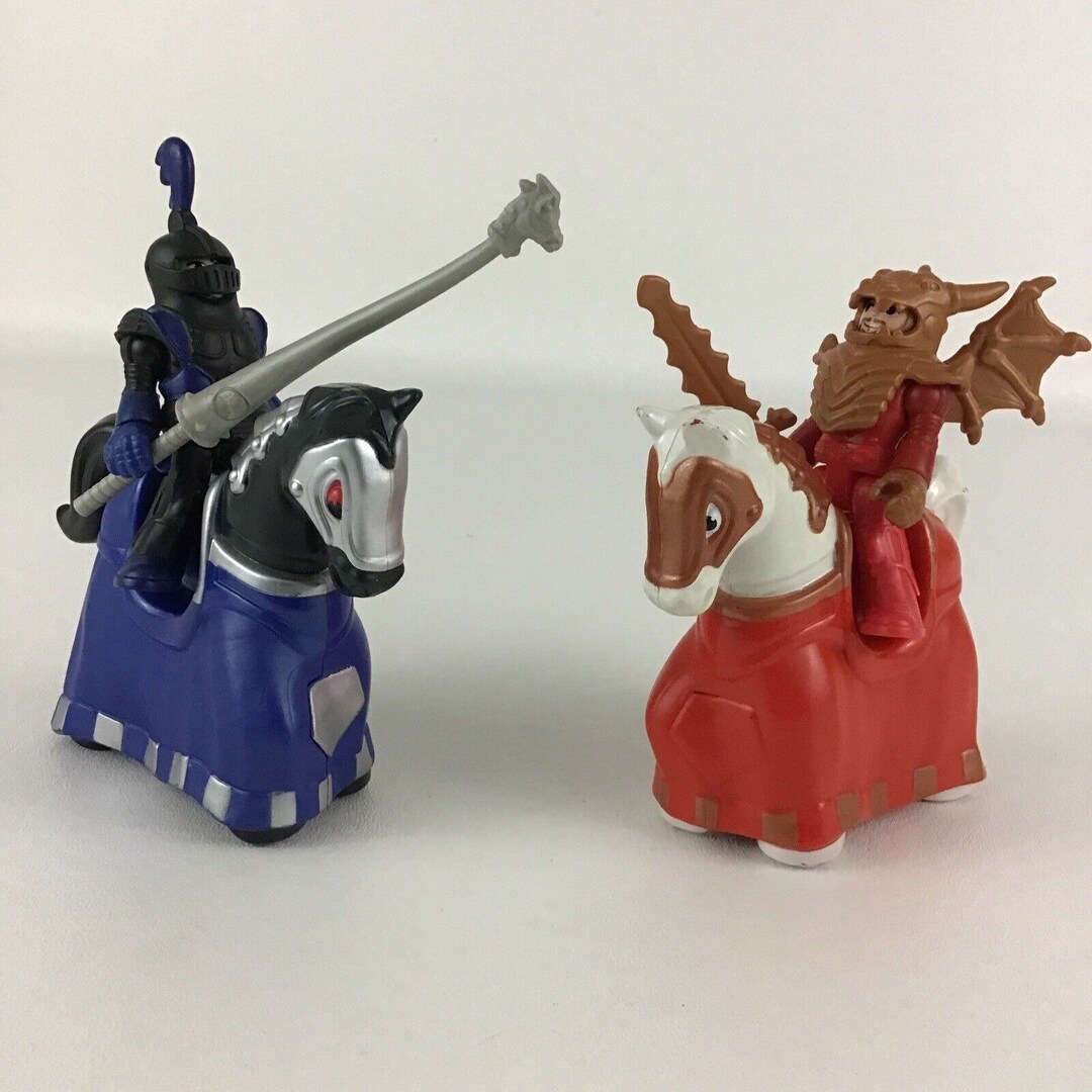 Fisher Price Imaginext Medieval Jousting Knight Horses Figure Etsy
