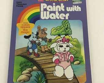 Shari Lewis Lamb Chop & Friends Paint With Water Activity Book Vintage 1993 NEW