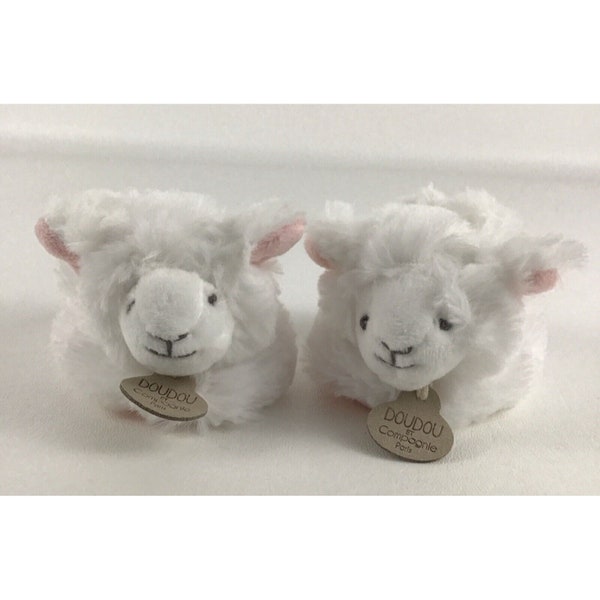 Doudou et Compagnie Paries Lamb Baby Booties Slippers Infant Footwear Newborn