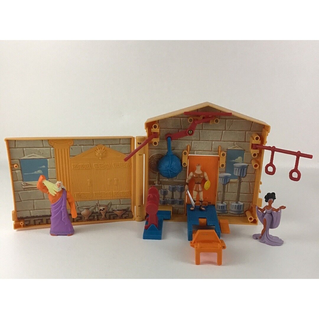 Disney Hercules Carry Around Training Gym Playset W Figures Etsy