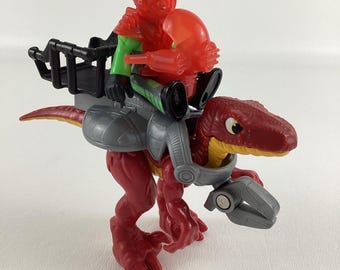 Fisher Price Imaginext Dino Riders Armored Raptor Dinossauro Figura de Ação Brinquedo