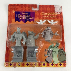 Disney Hunchback Of Notre Dame Movie Gargoyles Action Figure Set Vintage 1995