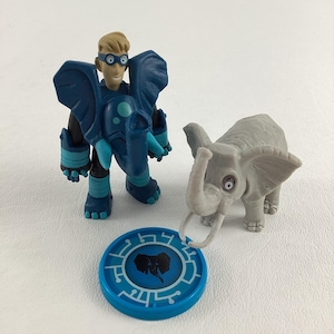 Wild Kratts Creature Power Suit 3&quot; PVC Figure Martin Elephant Disc Set Toy Lot