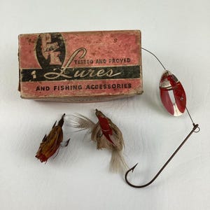 Pachner & Koller Fishing Lure Walkie Talkie Pike Collectible Lot Vintage 1950s