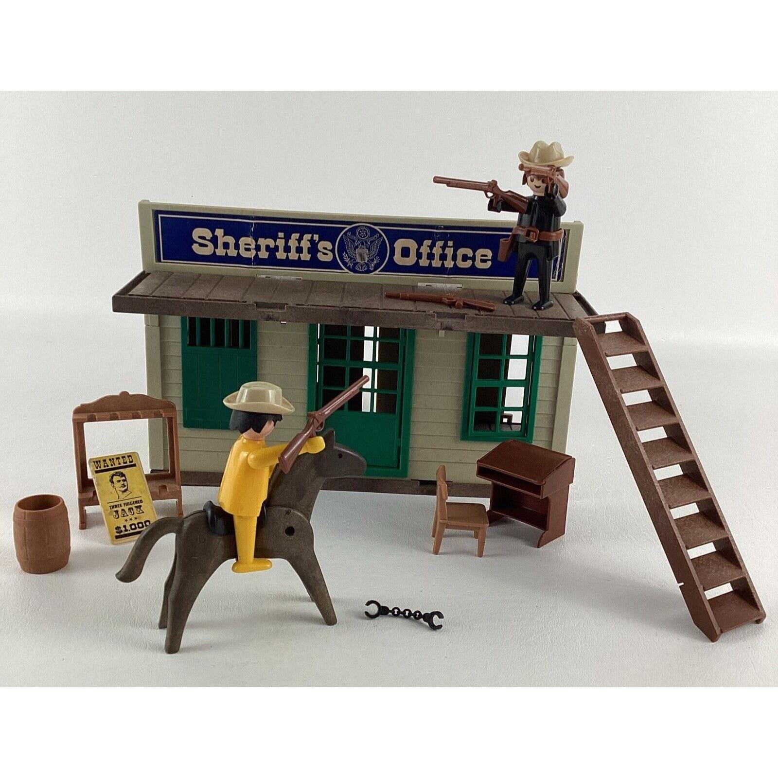 Playmobil Western Town Sheriff's Office Playset Action Figures