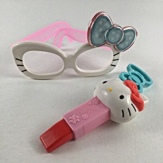 Hello Kitty Toy Lot Sunglasses Headband Figure Whistle Plush  display picture 2