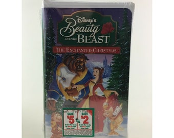 Beauty And The Beast The Enchanted Christmas VHS Disney Vintage 1997 Belle