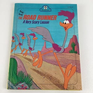 The Road Runner A Very Scary Lesson Hardcover Book Vintage 1974 Wile E Coyote