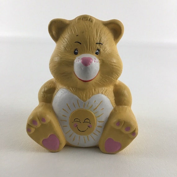 Care Bears Coin Bank Ceramic Change Holder Funshine Bear 5 Vintage 1980s Toy Etsy Norway