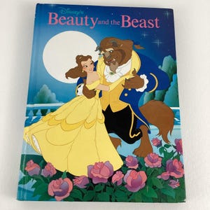 Walt Disney Classic Beauty And The Beast Hardcover Book Belle Vintage 1991