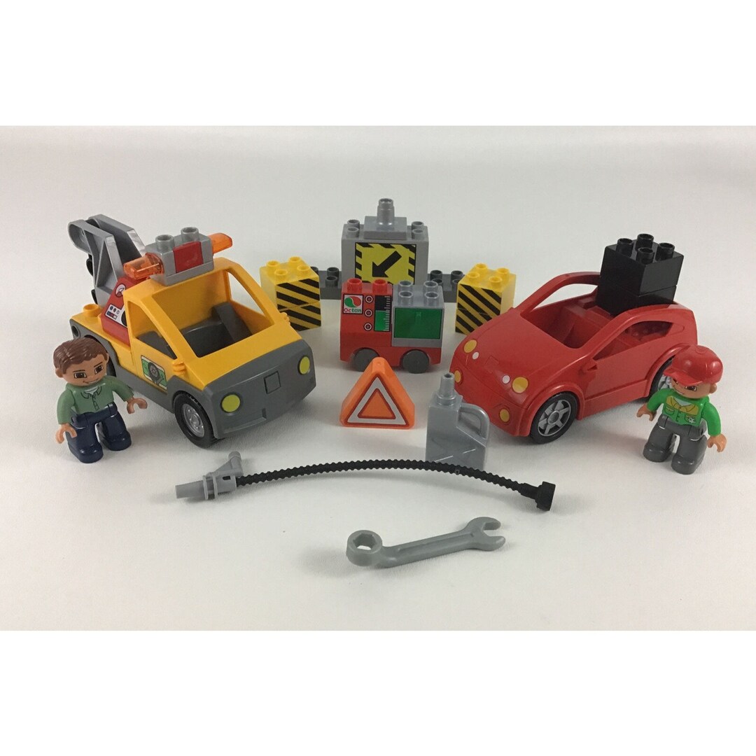 Lego Duplo Highway Help Set 4964 Car Tow Truck Figure Lego ville