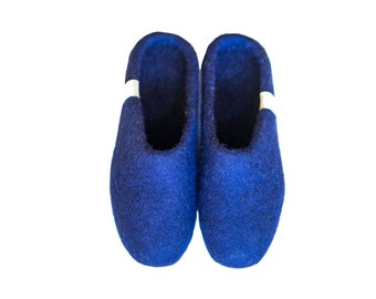 Felt Slipper Size (36EU-46EU)  100% Handmade and Wool with  Fair Trade. Free Shipping