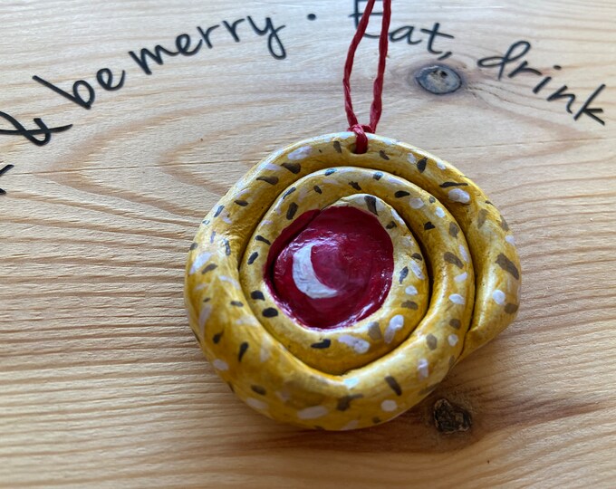 Clay Danish Pastry Decoration. Bakery, Confectionery Home Decor Fun Gift for Pastry Lovers Cute