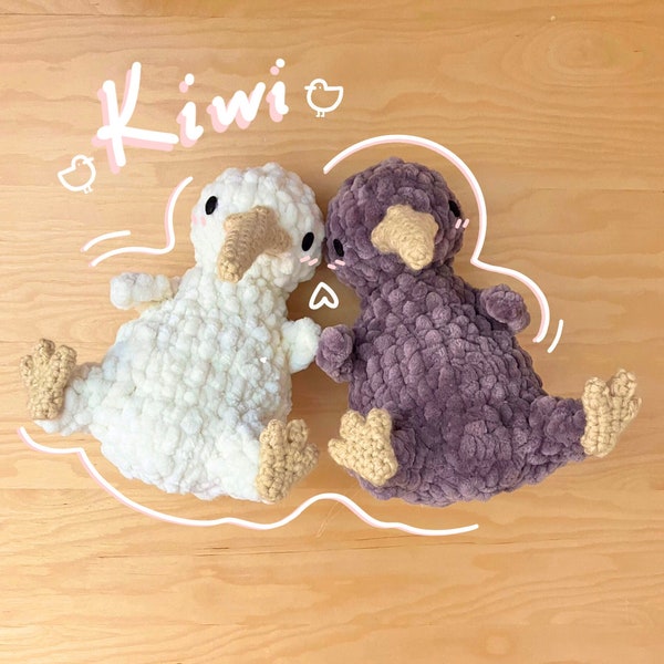 Kiwi Amigurumi Crochet Pattern