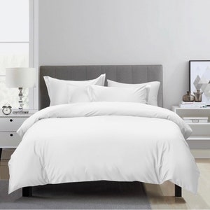 KUARTO Tencel Lyocell Duvet Set - White - Solid