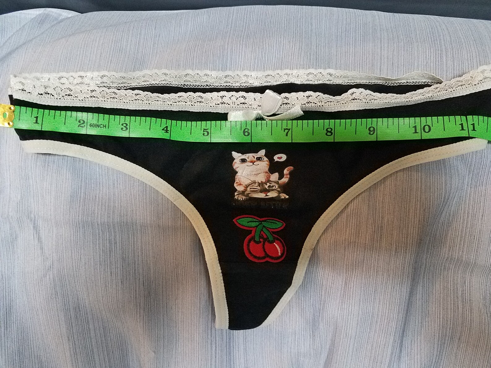 Custom Cotton Thong GString Kitty Cat Never Etsy