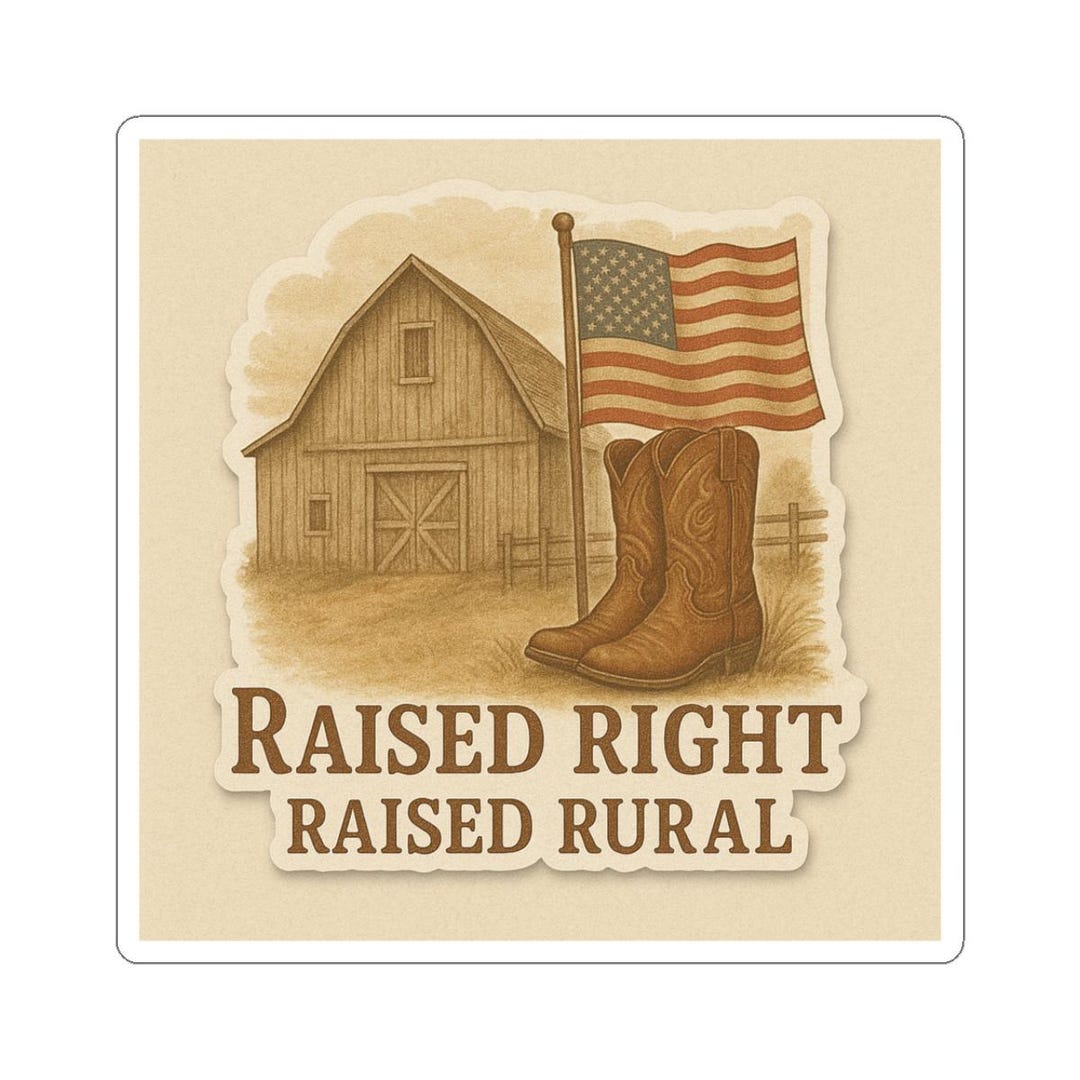 Rustic Ranch Kiss-cut Stickers, Raised Right Raised Rural, Country ...