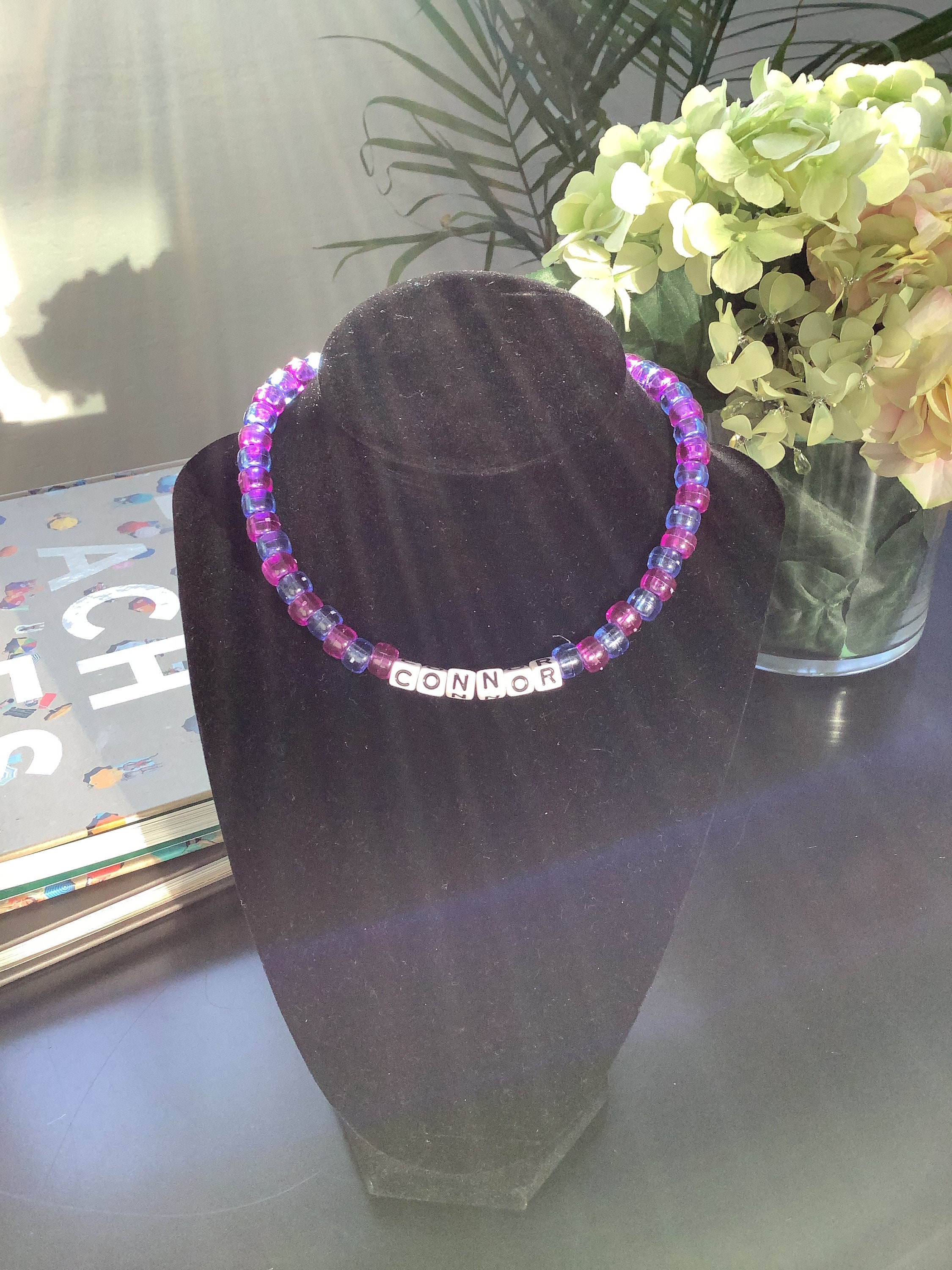 Customized Bead Necklace Etsy