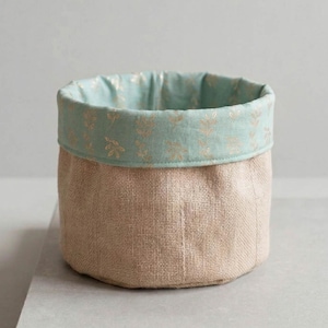 Fabric basket, patchwork organizer, PDF sewing pattern