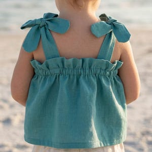 Girls Top Sewing Pattern PDF | Luna Kids Crop Top | Baby & Toddler Summer Top Pattern | Children Sewing Pattern 0M-6Y | Easy Beginner PDF