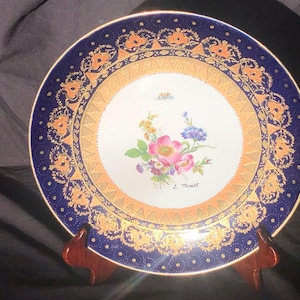 Antique Hand painted Limoges Cabinet plate