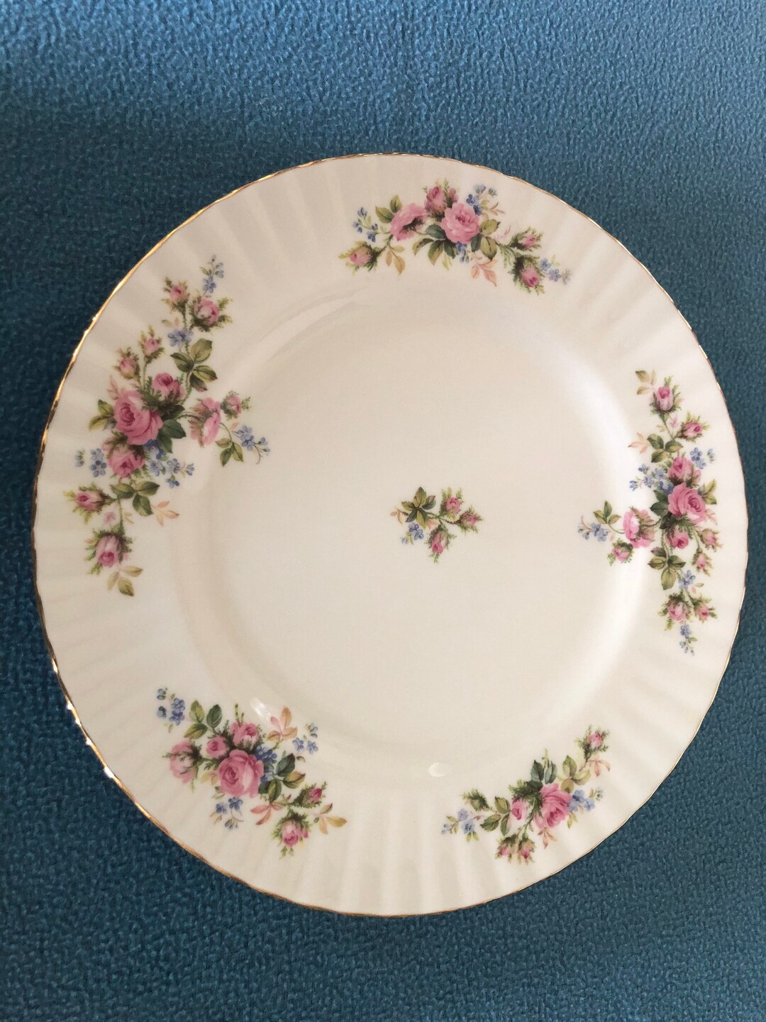 Royal Albert Moss Rose Dinner Plate Etsy UK