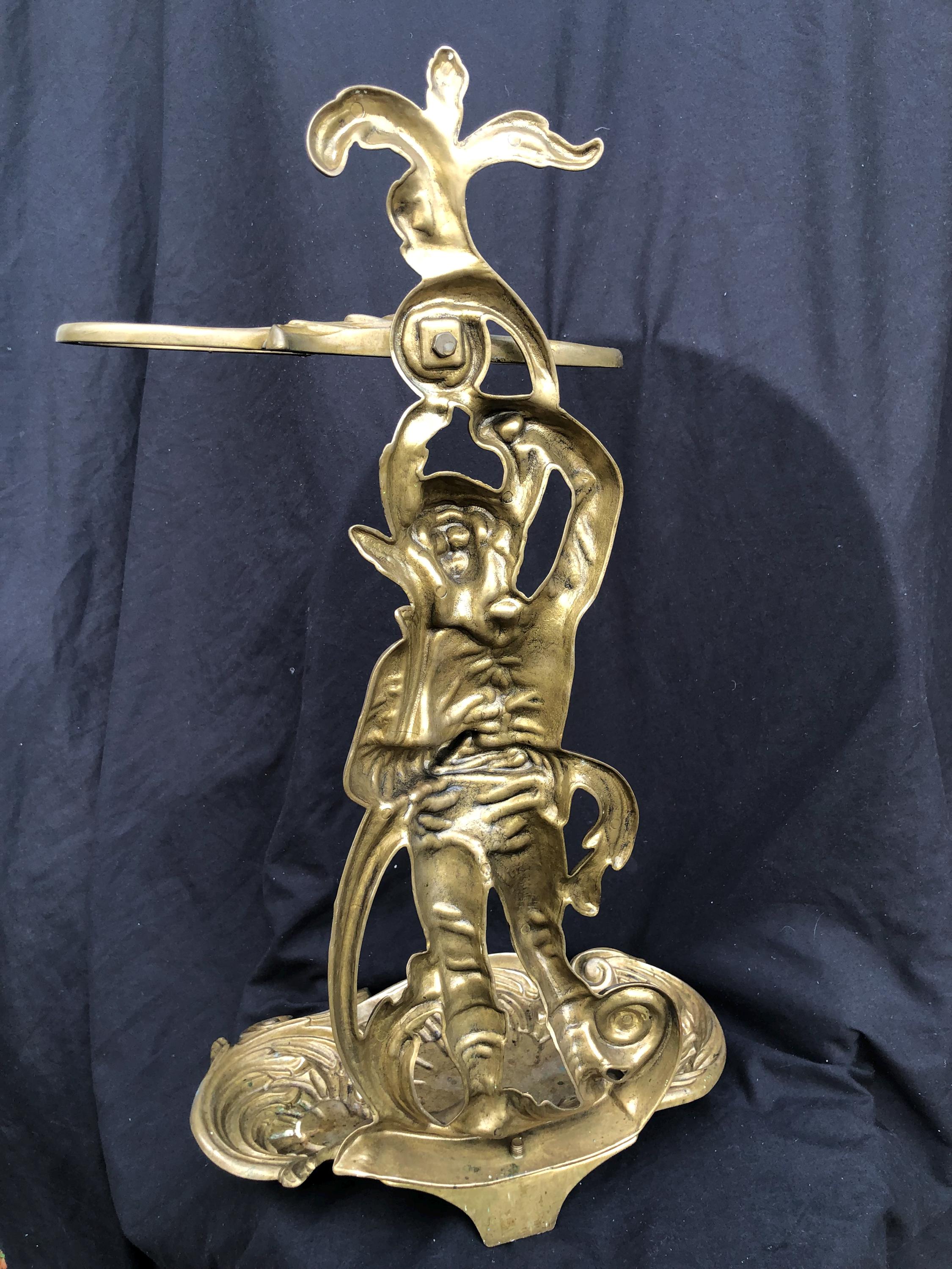 20 世紀初頭のフランスの装飾的な真鍮の傘立て - Etsy 日本