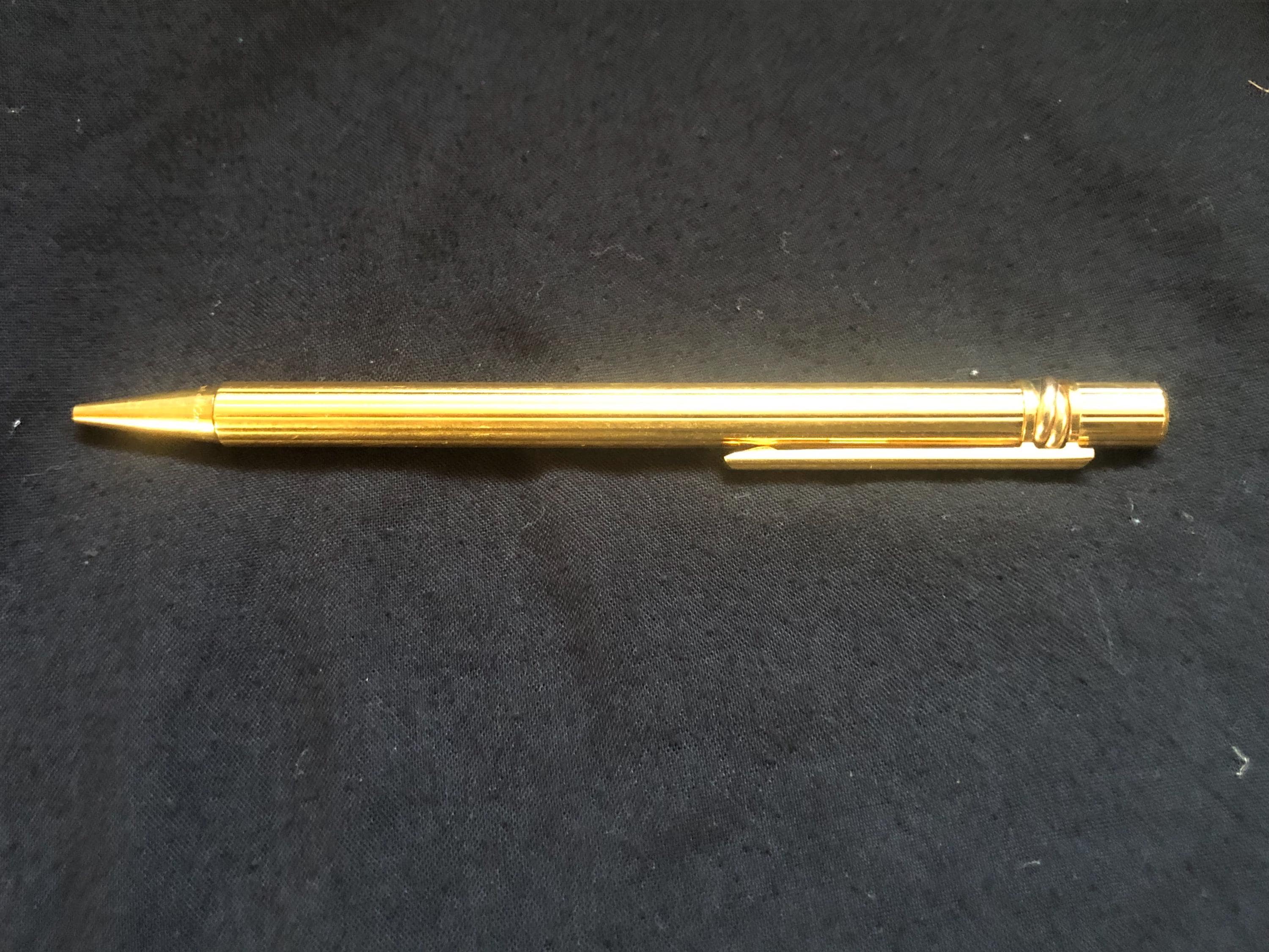 カルティエ マスト ドゥ カルティエ ボールペン 18金ゴールドメッキ