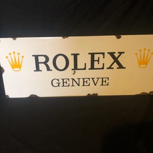 Rolex Hanging Sign ロレックスハンギングサイン看板ディスプレイ Rolex Enamel Sign - Etsy