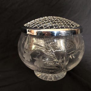 Stuart Crystal Rose Bowl - Etsy Canada