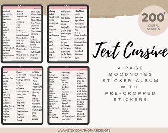 everyday life cursive text goodnotes planner stickers | notability digital stickers | home | chores | work | school | precropped | png