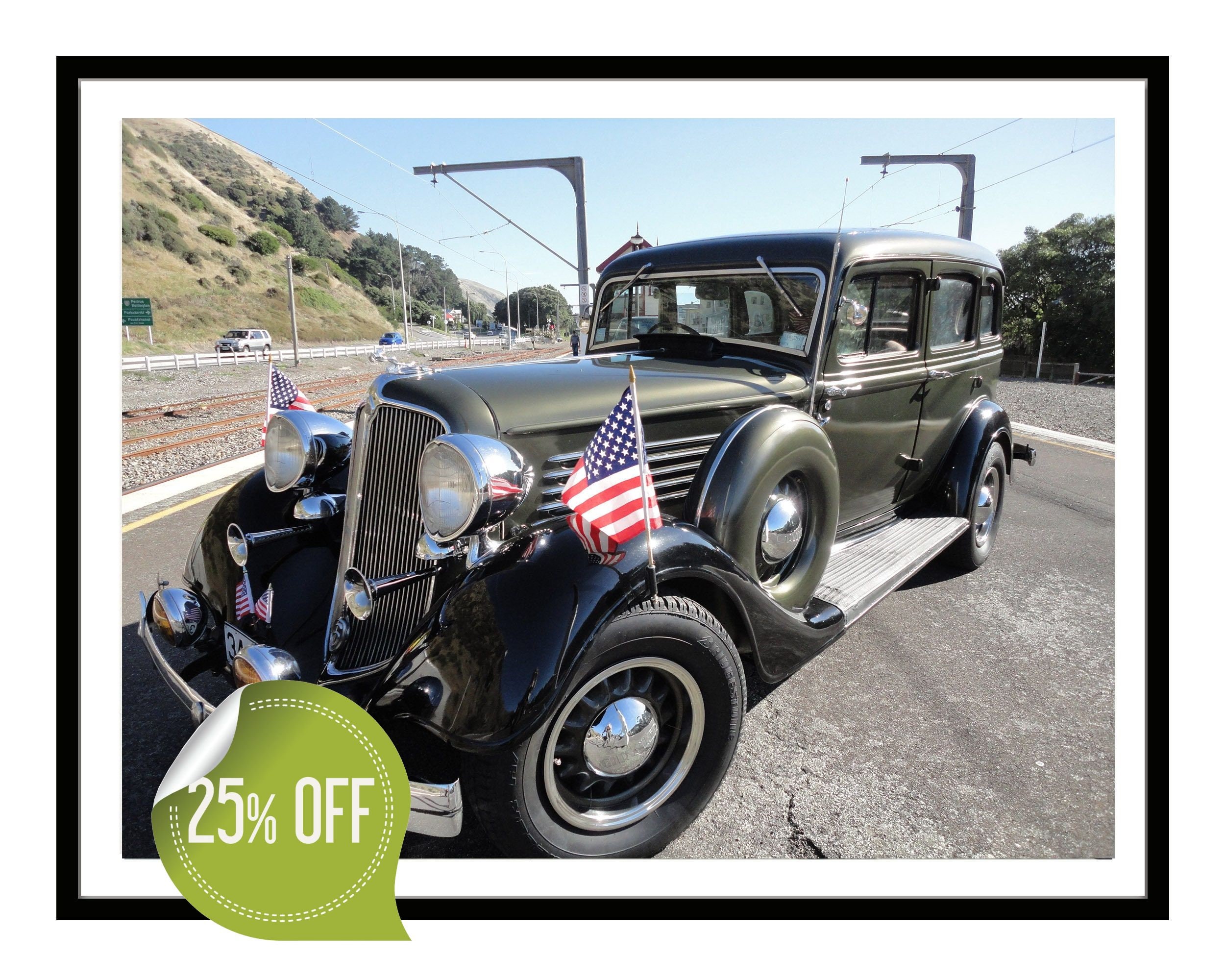 Poster of the 1934 Dodge DR Deluxe Sedan - Etsy